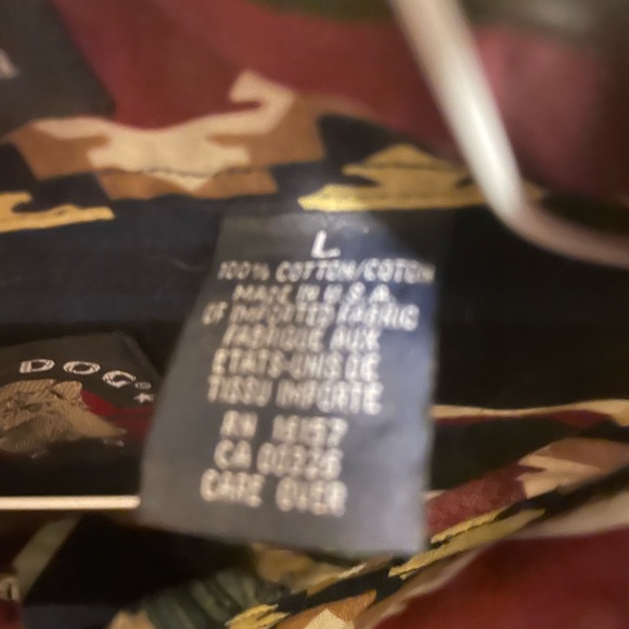 Salty dog weathered, poplin Aztec shirt for men size large - Picture 6 of 9